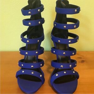 Windsor Royal Blue Studded Heels
